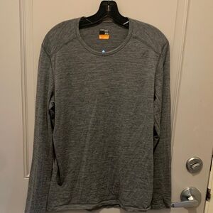 Icebreaker Merino 200 Men’s Base Layer Grey Shirt Size Large Flaws